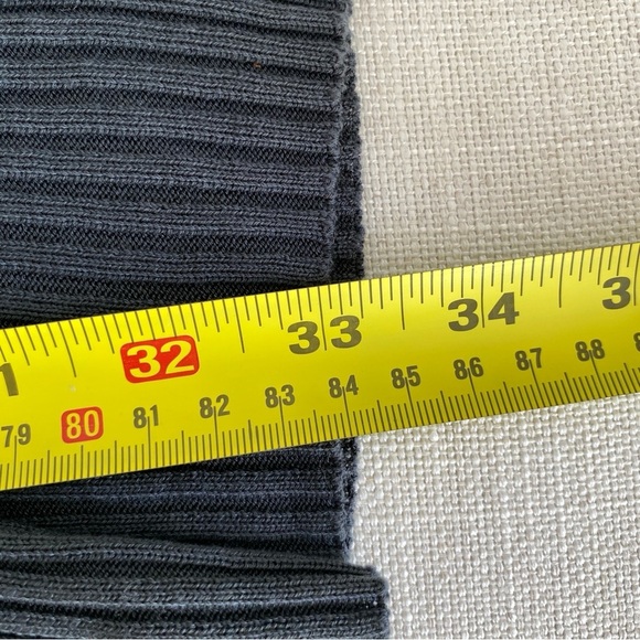 EILEEN FISHER 100% Tencel Dark Gray Ribbed Cardigan Size M - Picture 13 of 13